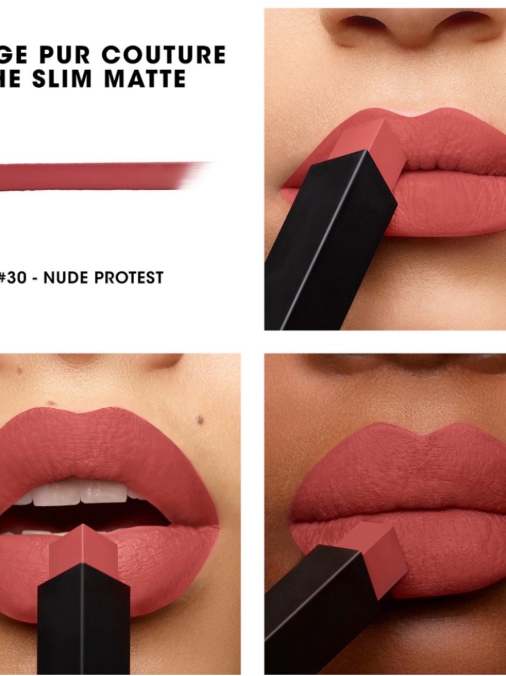Yves Saint Laurent 
Rouge Pur Couture The Slim Matte Lipstick Nude Protest NIB - Picture 4 of 7